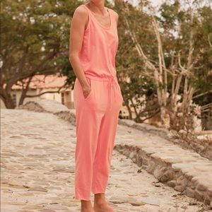 Frank & Eileen Jumpsuit bright coral